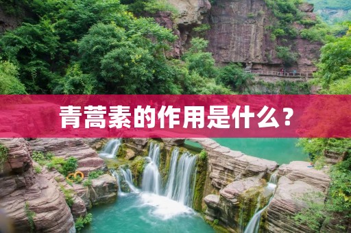 青蒿素的作用是什么?