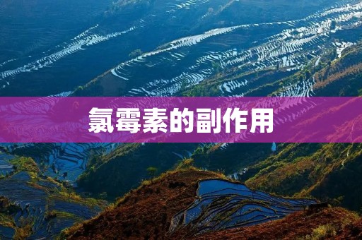 氯霉素的副作用:详细描述