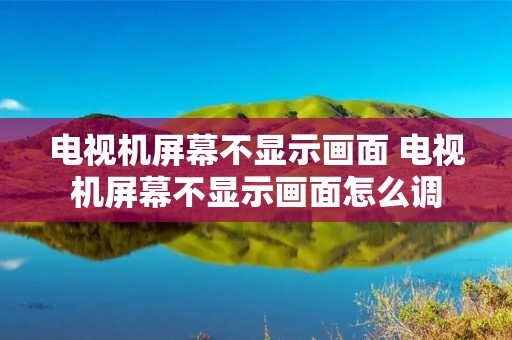 电视机屏幕不显示画面 电视机屏幕不显示画面怎么调