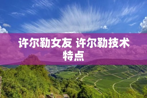 许尔勒女友 许尔勒技术特点