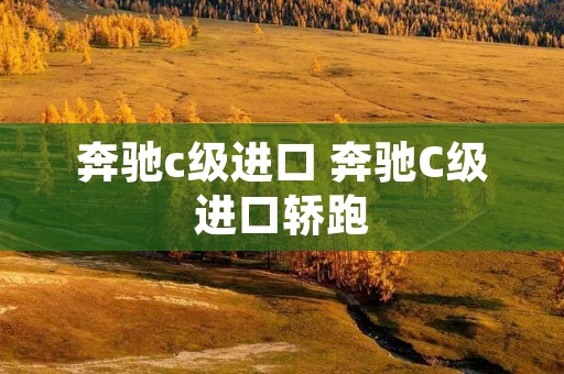奔驰c级进口 奔驰C级进口轿跑 奔驰c级进口 奔驰C级进口轿跑