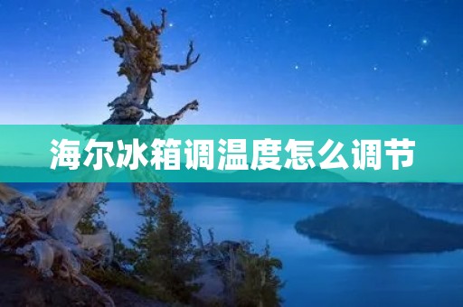 海尔冰箱调温度怎么调节