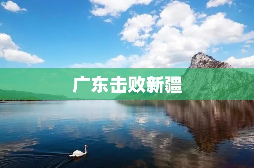 广东击败新疆：强强对决中的胜者