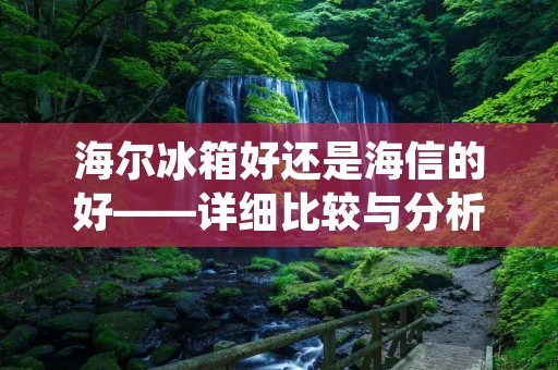 海尔冰箱好还是海信的好——详细比较与分析 海尔冰箱好还是海信的好——详细比较与分析