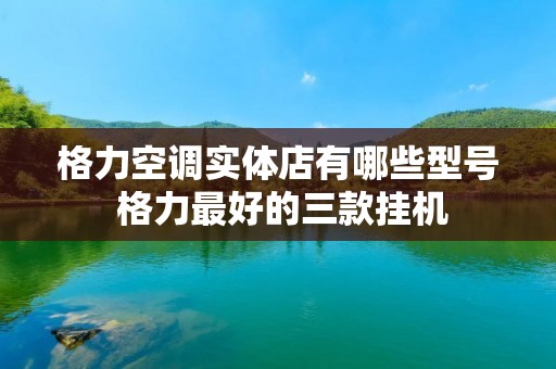 格力空调实体店有哪些型号 格力最好的三款挂机