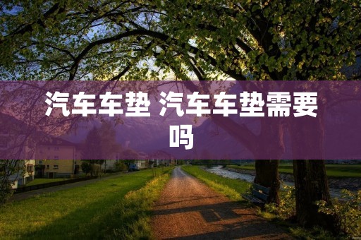 汽车车垫 汽车车垫需要吗