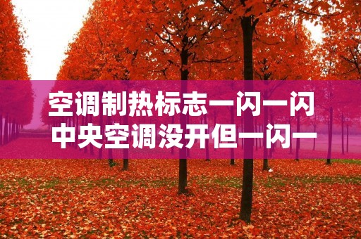 空调制热标志一闪一闪 中央空调没开但一闪一闪
