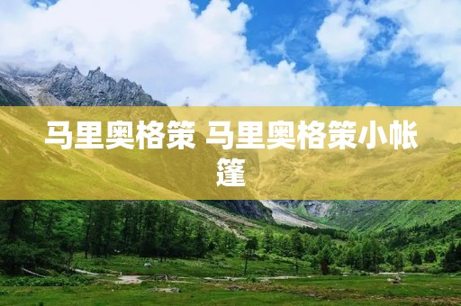 马里奥格策 马里奥格策小帐篷