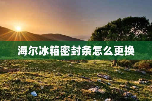 海尔冰箱密封条怎么更换