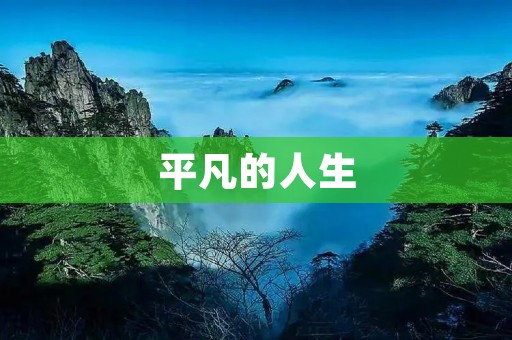 平凡的人生:寻找生活中的美好