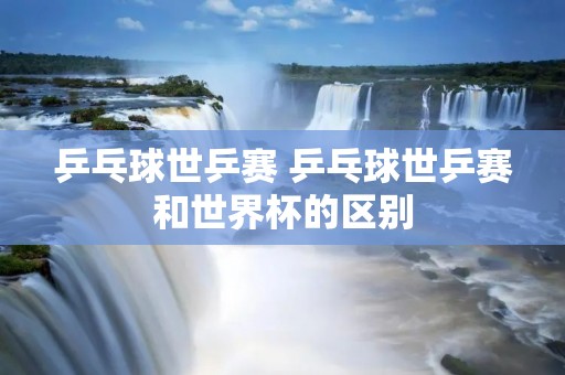 乒乓球世乒赛 乒乓球世乒赛和世界杯的区别 乒乓球世乒赛 乒乓球世乒赛和世界杯的区别