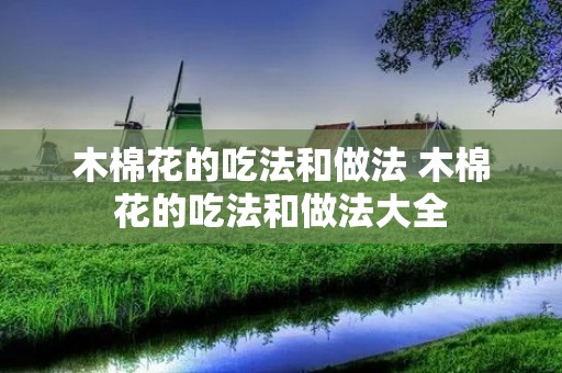 木棉花的吃法和做法 木棉花的吃法和做法大全