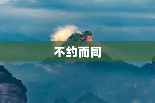 不约而同：一种神奇的巧合