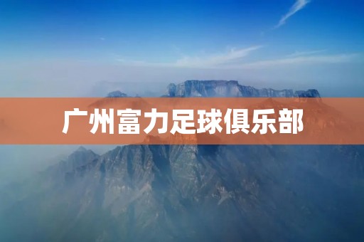 广州富力足球俱乐部:迈向辉煌的征程 广州富力足球俱乐部:迈向辉煌的征程