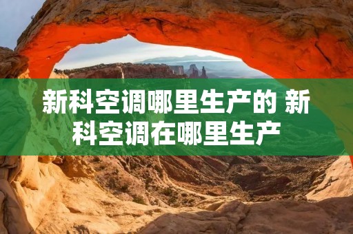 新科空调哪里生产的 新科空调在哪里生产