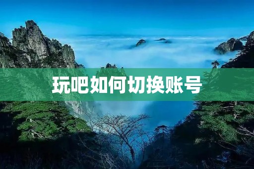 玩吧如何切换账号