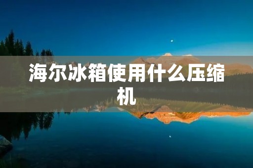 海尔冰箱使用什么压缩机 海尔冰箱使用什么压缩机