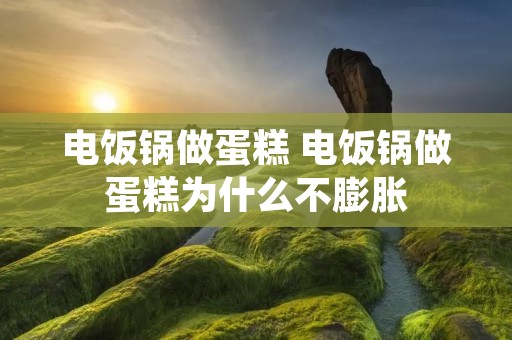 电饭锅做蛋糕 电饭锅做蛋糕为什么不膨胀