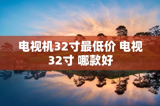 电视机32寸最低价 电视32寸 哪款好