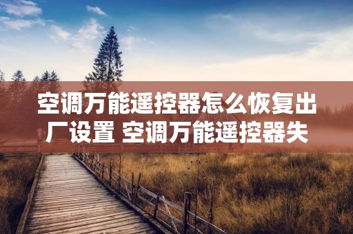 空调万能遥控器怎么恢复出厂设置 空调万能遥控器失灵后怎么重新设置 空调万能遥控器怎么恢复出厂设置 空调万能遥控器失灵后怎么重新设置