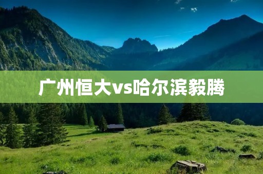 广州恒大vs哈尔滨毅腾:中超巅峰对决 广州恒大vs哈尔滨毅腾:中超巅峰对决