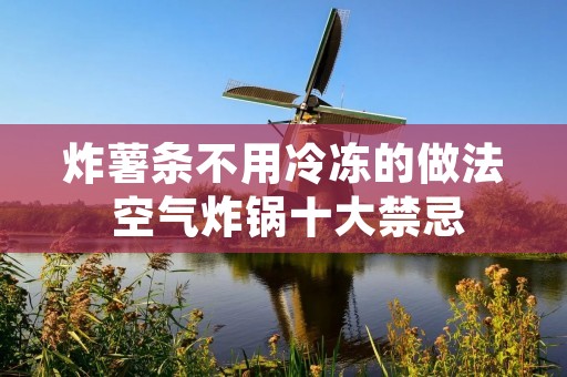 炸薯条不用冷冻的做法 空气炸锅十大禁忌 炸薯条不用冷冻的做法 空气炸锅十大禁忌