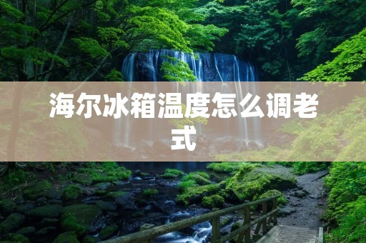 海尔冰箱温度怎么调老式