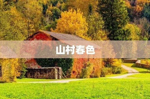 山村春色:美丽如画的乡村风景