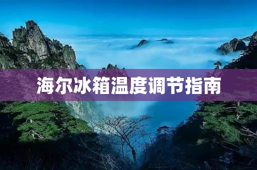 海尔冰箱温度调节指南：如何正确调整双门冰箱的温度