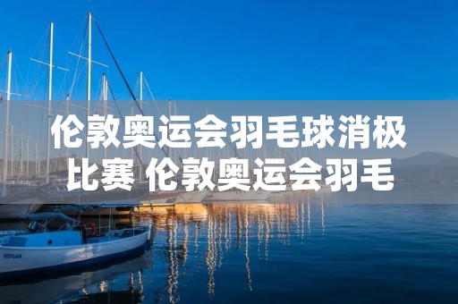 伦敦奥运会羽毛球消极比赛 伦敦奥运会羽毛球消极比赛图片