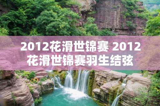 2012花滑世锦赛 2012花滑世锦赛羽生结弦