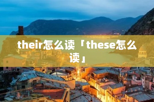 their怎么读「these怎么读」
