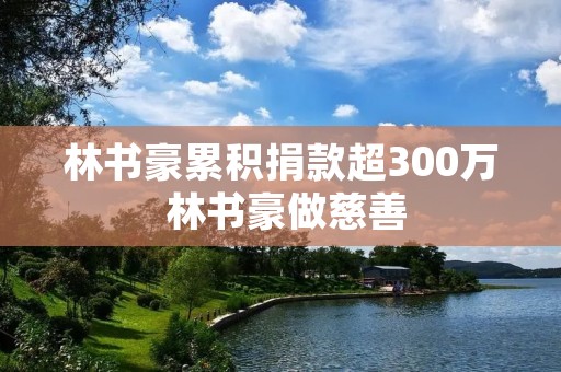 林书豪累积捐款超300万 林书豪做慈善
