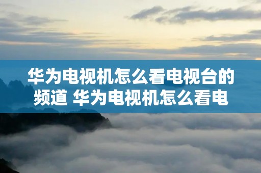 华为电视机怎么看电视台的频道 华为电视机怎么看电视台的频道直播