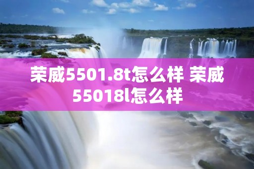 荣威5501.8t怎么样 荣威55018l怎么样