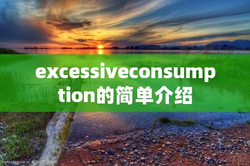 excessiveconsumption的简单介绍