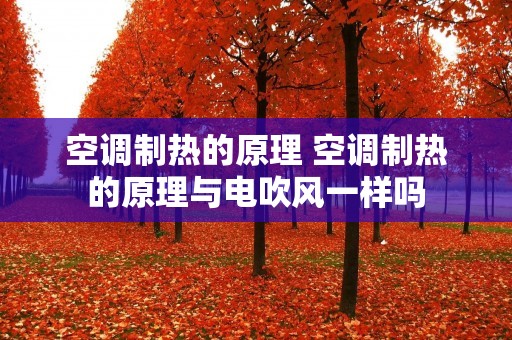 空调制热的原理 空调制热的原理与电吹风一样吗