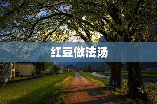 红豆做法汤:一碗滋补暖心的美味佳肴 红豆做法汤:一碗滋补暖心的美味佳肴