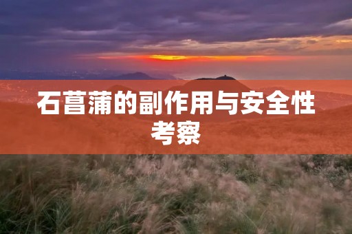 石菖蒲的副作用与安全性考察