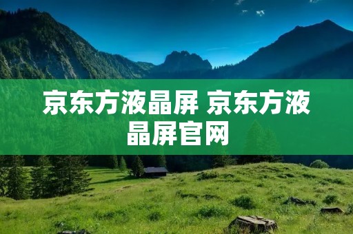 京东方液晶屏 京东方液晶屏官网