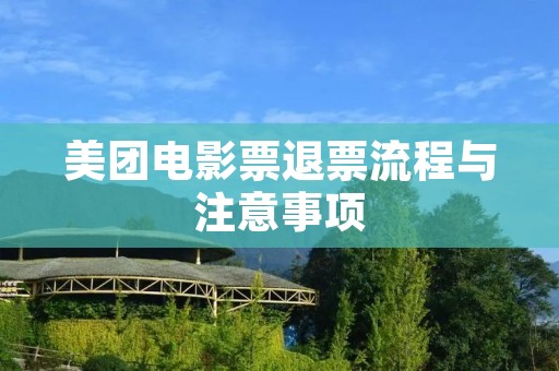 美团电影票退票流程与注意事项