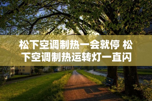 松下空调制热一会就停 松下空调制热运转灯一直闪