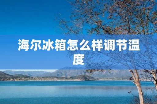 海尔冰箱怎么样调节温度 海尔冰箱怎么样调节温度