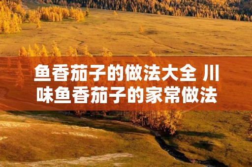 鱼香茄子的做法大全 川味鱼香茄子的家常做法