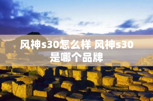 风神s30怎么样 风神s30是哪个品牌