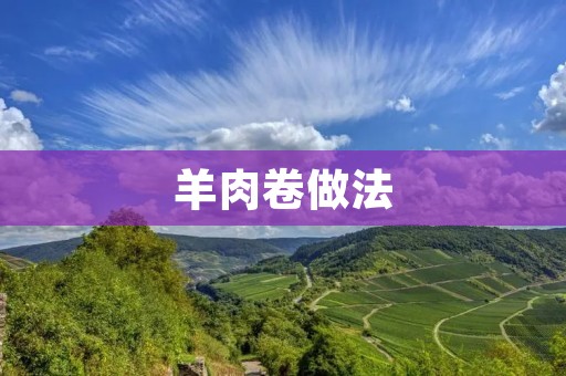 羊肉卷做法：香嫩多汁的美味佳肴