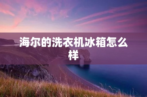 海尔的洗衣机冰箱怎么样