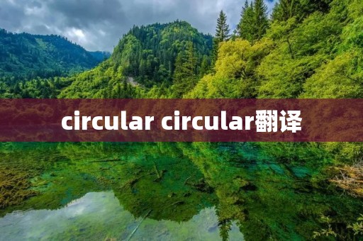 circular circular翻译