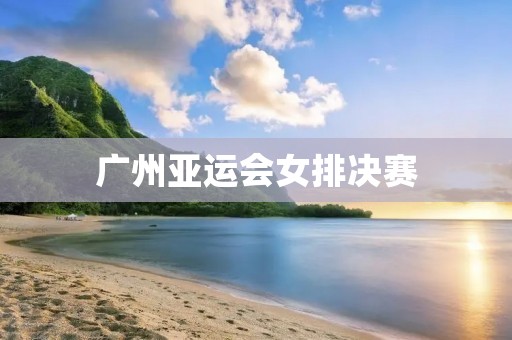 广州亚运会女排决赛：激烈角逐中的巅峰对决