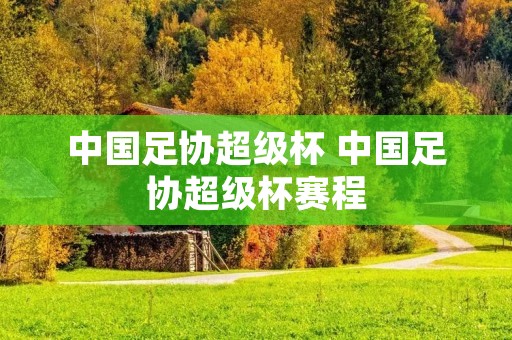 中国足协超级杯 中国足协超级杯赛程